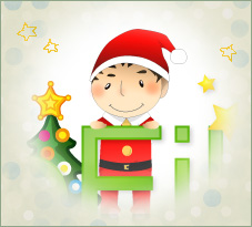 WebFileの公式キャラクター、ホセくんがサンタ姿です。